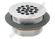 Haws 5624292 Vandal-Resistant Waste Strainer Satin Chrome