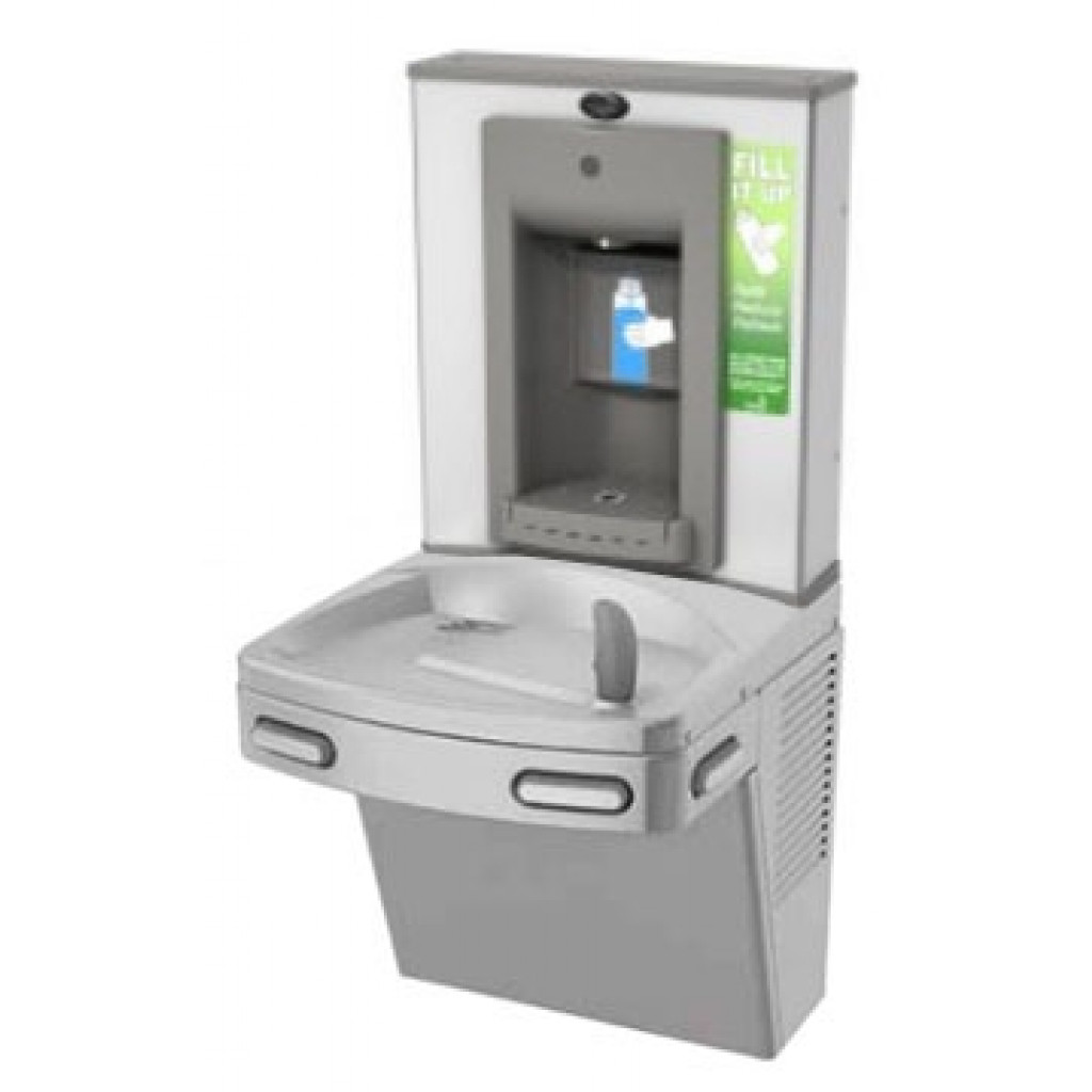 Oasis PG8SBF Stainless Steel Drinking Fountain with Manual Bottle