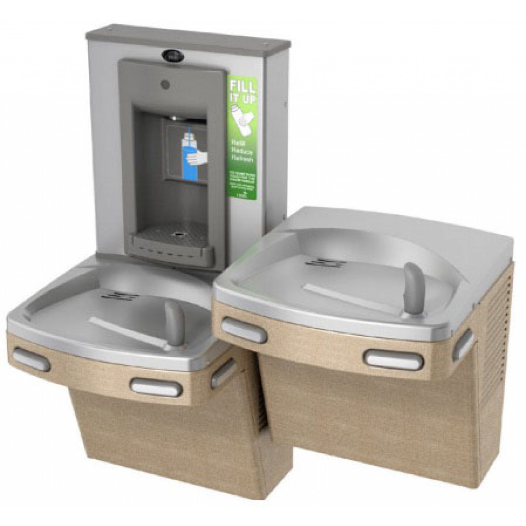 Oasis PG8SBFSL Dual Drinking Fountain with Manual Bottle Filler