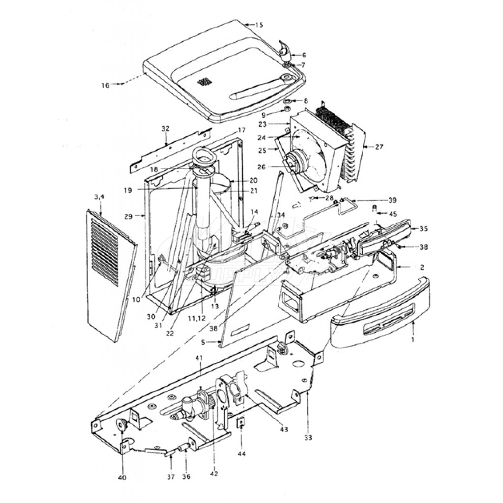 Oasis P8AM100 Parts Breakdown