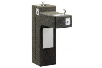 Halsey Taylor 4595-FR Freeze Resistant Stone Aggregate Two Station Outdoor Drinking Fountain