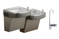 Elkay EZSTL8LFC Dual Drinking Fountain with Glass Filler 