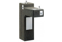 Elkay LK4595FR Stone Aggregate Freeze-Resistant Outdoor Dual Station Drinking Fountain
