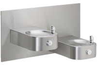 Elkay EHWM217C NON-REFRIGERATED Heavy Duty Vandal-Resistant In-Wall Dual Drinking Fountain 