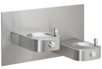 Elkay EHWM17FPK Freeze Resistant, NON-REFRIGERATED Heavy DutyVandal-Resistant  In-Wall Dual Drinking Fountain
