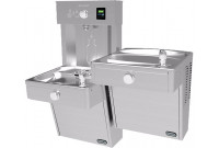 Elkay EZH2O VRCTLRDDWSK Heavy Duty Vandal-Resistant NON-REFRIGERATED Dual Drinking Fountain with Bottle Filler