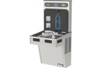 Halsey Taylor HydroBoost HTHB-HAC8-SS Stainless Steel Drinking Fountain with Bottle Filler