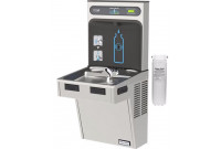 Halsey Taylor HydroBoost HTHB-HAC8WF-SS Filtered Stainless Steel Drinking Fountain with Bottle Filler