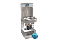 Elkay Enhanced EZH2O LZS8WSSP Filtered Stainless Steel Drinking Fountain with Bottle Filler