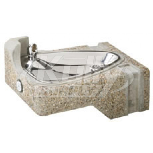 Haws 1047 Stone Aggregate Wall Mounted Drinking Fountain