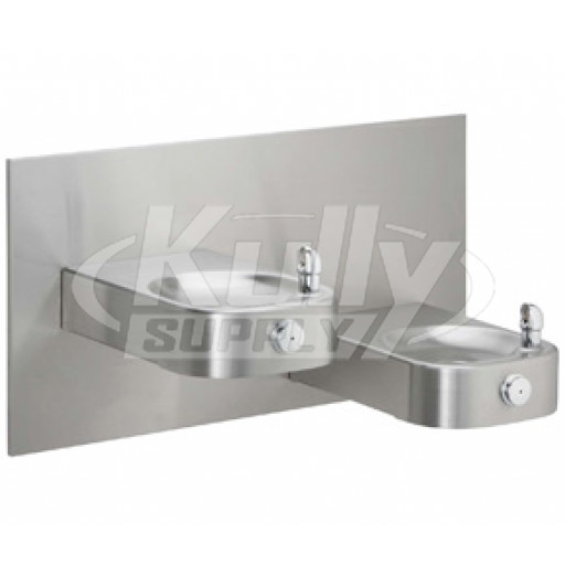 Elkay EHWM17C NON-REFRIGERATED Heavy Duty Vandal-Resistant In-Wall Dual Drinking Fountain
