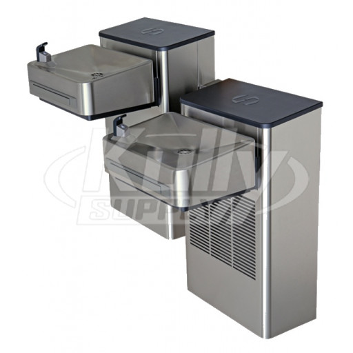 Haws 1202S Wall Mounted Dual Drinking Fountain