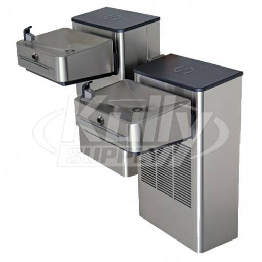 Haws 1202SFH Filtered Sensor-Operated Dual Drinking Fountain