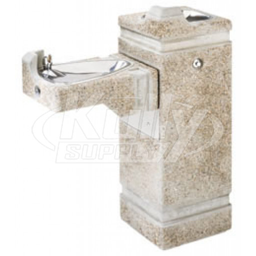 Haws 3150FR Stone Aggregate Freeze-Resistant Outdoor Drinking Fountain