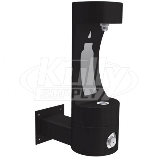 Halsey Taylor Endura II Outdoor HydroBoost Wall Mounted Bottle Filling Station - Black
