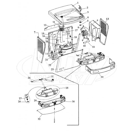 Oasis P8ACSL Drinking Fountain Parts Breakdown