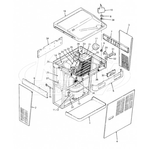 Oasis PLF8WMD Parts Breakdown