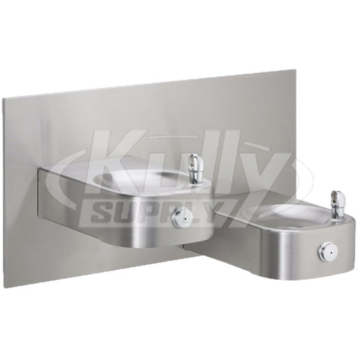 Elkay EHWM217FPK Freeze-Resistan NON-REFRIGERATED Heavy Duty Vandal-Resistant In-Wall Dual Drinking Fountain