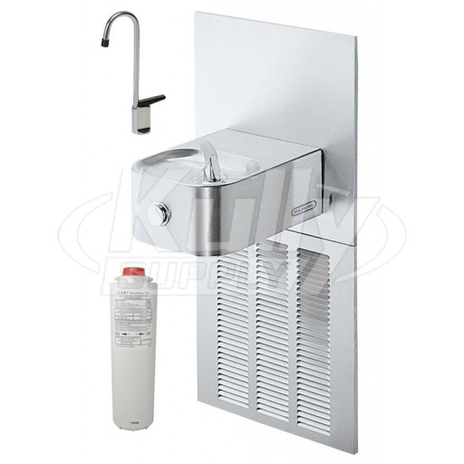 Elkay LNFEM8FK Filtered In-Wall Drinking Fountain with Glass Filler