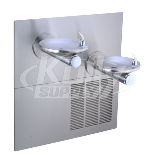 Elkay ERPBGRNMV28K GreenSpec In-Wall Dual Drinking Fountain with Vandal-Resistant Bubbler