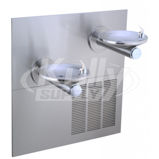 Elkay ERPBV28RAK In-Wall Dual Drinking Fountain with Vandal-Resistant Bubbler