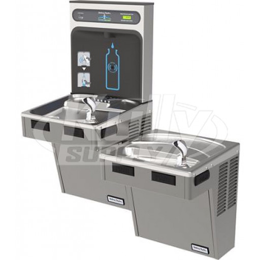 Halsey Taylor HydroBoost HTHB-HACG8BLPV-NF GreenSpec Dual Drinking Fountain with Bottle Filler