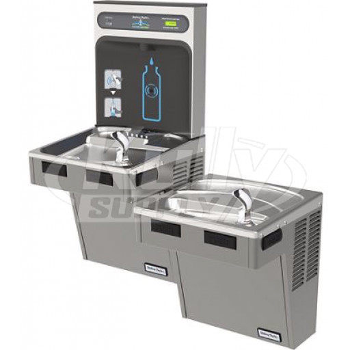 Halsey Taylor HTHB-HACDBL-PV HydroBoost NON-REFRIGERATED Bi-Level Fountain & Bottle Filler