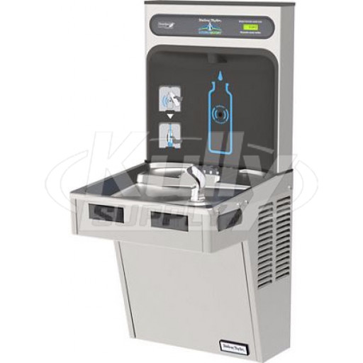 Halsey Taylor HydroBoost HTHB-HACG8SS-NF GreenSpec Stainless Steel Drinking Fountain with Bottle Filler