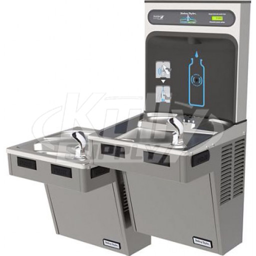 Halsey Taylor HydroBoost HTHB-HAC8BLRPV-NF Dual Drinking Fountain with Bottle Filler
