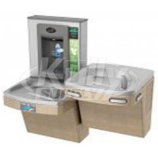 Oasis PG8EBFSLTM Sensor-Operated (lower unit only) Dual Drinking Fountain with Bottle Filler