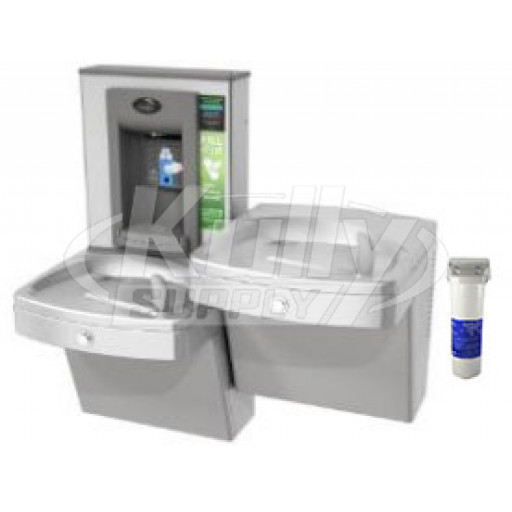 Oasis PGVFEBFSL Vandal Resistant NON-REFRIGERATED Drinking Fountain with Filter and Bottle Filler