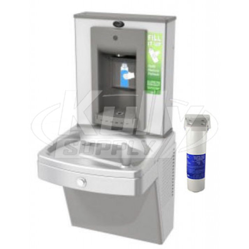 Oasis PGVF8SBF Filtered Vandal-Resistant Drinking Fountain with Manual Bottle Filler