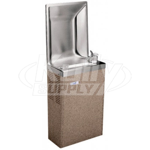 Oasis PLF8S Semi-Recessed Backsplash Drinking Fountain with Glass Filler