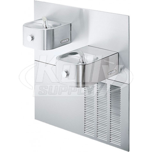Elkay ERFPVR28K In-Wall Dual Drinking Fountain with Vandal-Resistant Bubbler