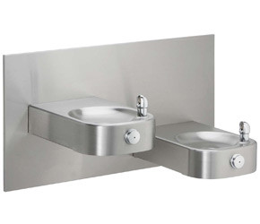 Elkay EHWM17C NON-REFRIGERATED Heavy Duty Vandal-Resistant In-Wall Dual Drinking Fountain