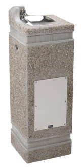 Haws 3121FR Stone Aggregate Freeze-Resistant Outdoor Drinking Fountain