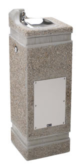 Haws 3121 Stone Aggregate Outdoor Drinking Fountain