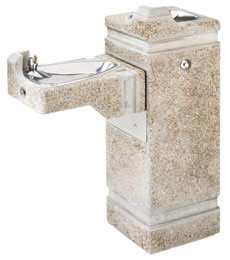 Haws 3150FR Stone Aggregate Freeze-Resistant Outdoor Drinking Fountain