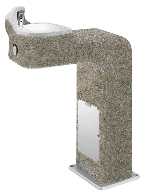 Haws 3177 Stone Aggregate Outdoor Drinking Fountain