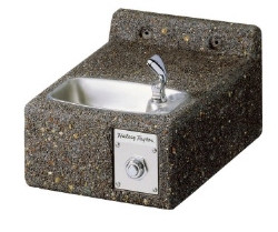 Halsey Taylor 4593 Stone Aggregate Outdoor Drinking Fountain