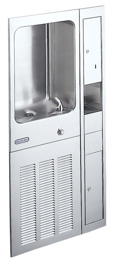 Elkay EFRCM8CDK Fully Recessed Water Cooler w/ Cup Dispenser & Filler