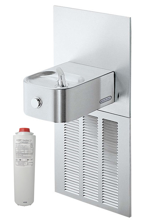 Elkay LNFEM8VRK Filtered In-Wall Drinking Fountain with Vandal-Resistant Bubbler