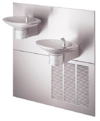 Halsey Taylor OVL-II-SER-Q In-Wall Dual NON-REFRIGERATED Drinking Fountain