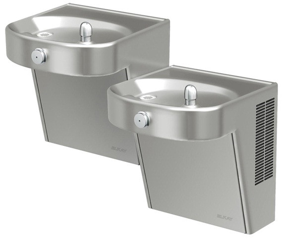 Elkay VRCHDTLDDSC Heavy Duty Vandal-Resistant NON-REFRIGERATED Dual Drinking Fountain