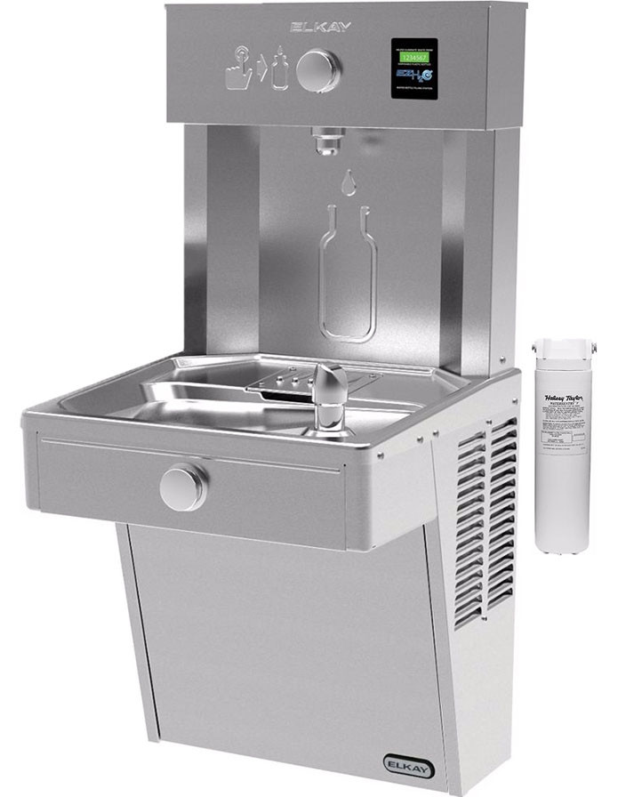 Elkay EZH2O LVRCDWSK Filtered Vandal-Resistant NON-REFRIGERATED Drinking Fountain with Bottle Filler