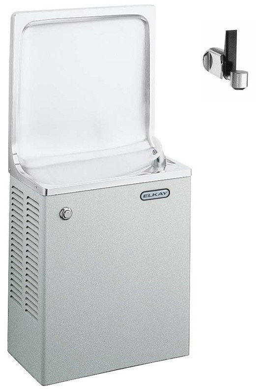 Elkay ESWA8LF1Z Semi-Recessed Backsplash Drinking Fountain with Glass Filler (Discontinued)