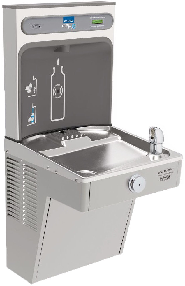 Elkay EZH2O VRCGRN8WSK GreenSpec Vandal-Resistant Drinking Fountain with Bottle Filler