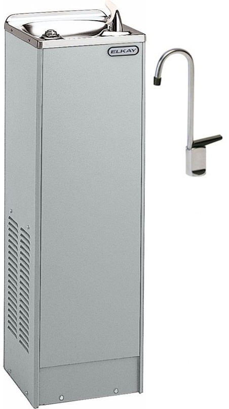 Elkay FD7005SF1Z Stainless Steel Drinking Fountain with Glass Filler