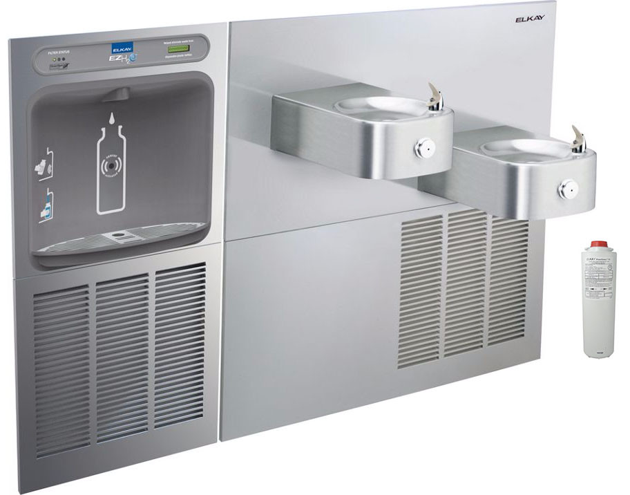 Elkay EZH2O LZWS-SS28K w/LNTEM8K Bottle Filling Station