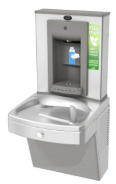 Oasis PGVSBF SS GoGreen VersaFill Vandal Resistant Stainless Steel NON-REFRIGERATED Drinking Fountain